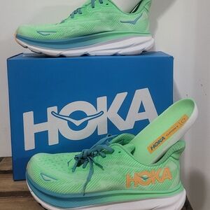Hoka Men's Clifton Running Shoes - Green 8.5D